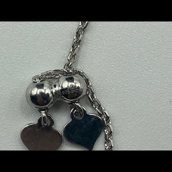 Silver Hand of Hamsa Adjustable Bracelet 9.25 in with Silver beads - Picture 4 of 4